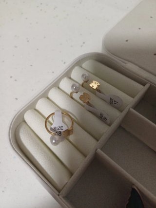 Anillo Oso Perla Acero Inoxidable