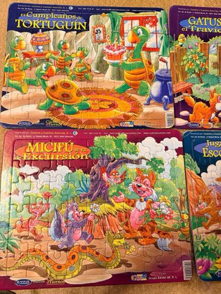 Lote de 5 Puzzles Infantiles Educativos