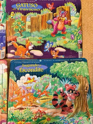 Lote de 5 Puzzles Infantiles Educativos