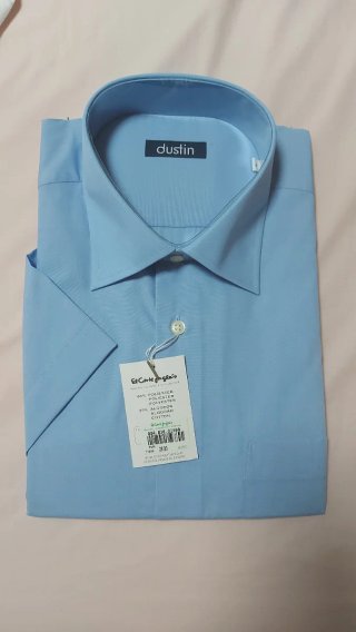 NUEVA. Camisa manga corta azul hombre Dustin Talla