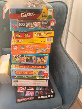 Lote 9 juegos de mesa infantiles