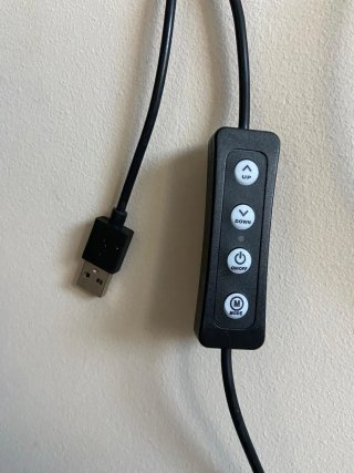 Aro de luz LED con soporte para móvil