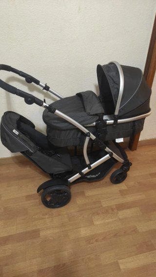 Carrito Doble Hauck + 2 Fundas + Colchón
