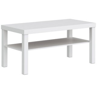 Mesa de centro de madera y yute