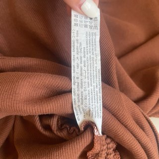 Vestito marrone con coulisse