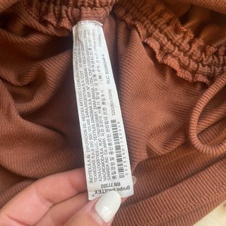 Vestito marrone con coulisse