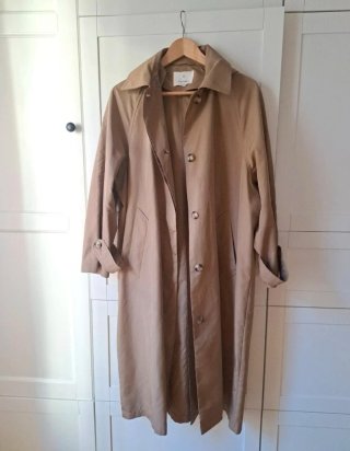 Gabardina oversize beige XS