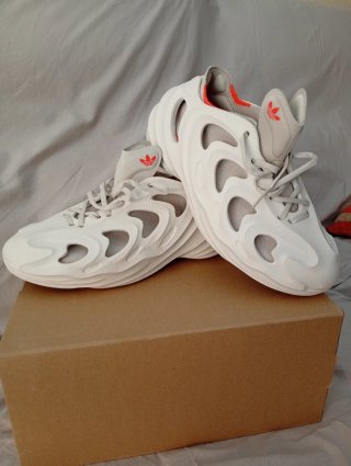 Zapatos Adidas Adifom Q Blancos Naranja