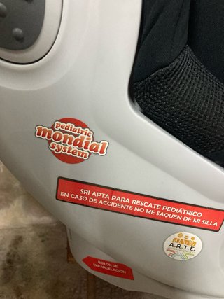 Nueva, sin uso. Mondial system Grupo 0/1 (0-18kg)