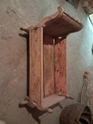 Cuna balancín de madera