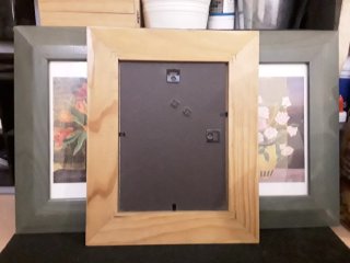 3 Cuadros de madera con cristal
