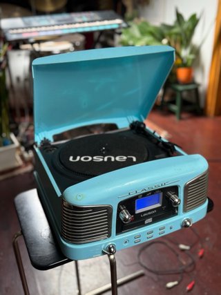 Tocadiscos Retro Lauson Azul