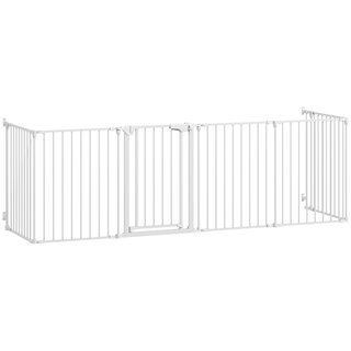 Barrera seguridad plegable blanca