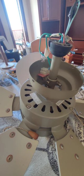 Ventilador de techo con lámpara
