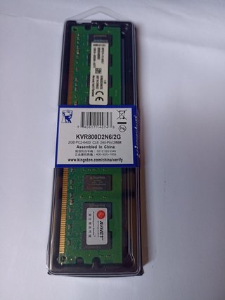 Kingston 2GB KVR800D2N6 PC2-6400 Memoria Ram PC