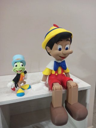 Coppia Pinocchio e Grillo Stampa 3D