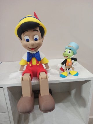 Coppia Pinocchio e Grillo Stampa 3D
