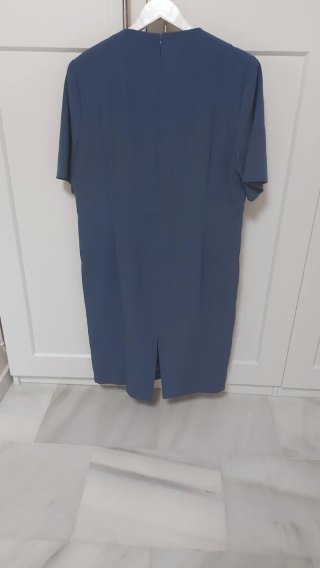 Vestido fiesta señora azul