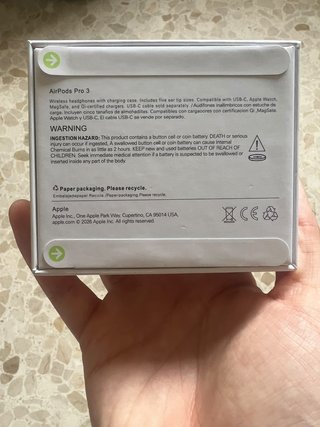 AirPods Pro 3 sin abrir