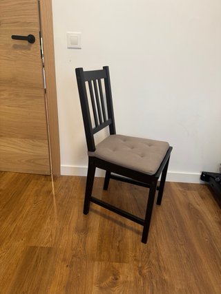 Sillas de madera negras Ikea (2 unidades)