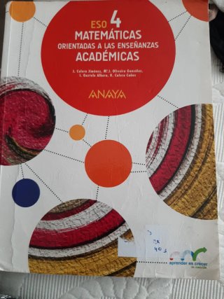 Matemáticas orientadas a las enseñanzas académi...