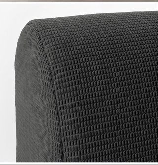 Sofá Cama Tela Negro y Azul
