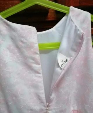 Vestido rosa cerimónia