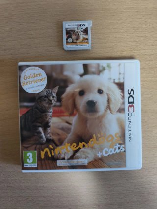 Videjuego Nintendogs + Cats: Golden Retriever 3DS.