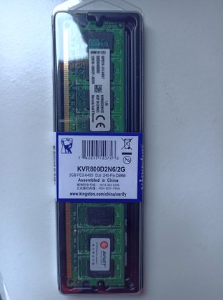 Kingston 2GB DDR2 KVR800D2N6 PC2-6400 Memoria Ram