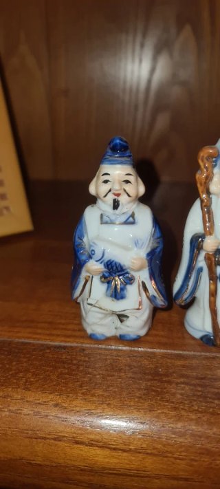 Figuras Sabios Chinos Porcelana