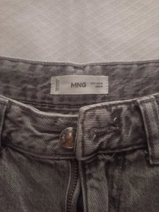 Pantalón corto vaquero gris Mango Teen