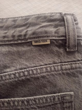 Pantalón corto vaquero gris Mango Teen