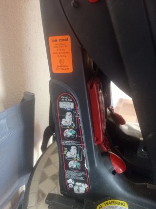 Silla coche niño Isofix gris