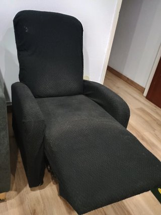 Butaca reclinable con funda de tela