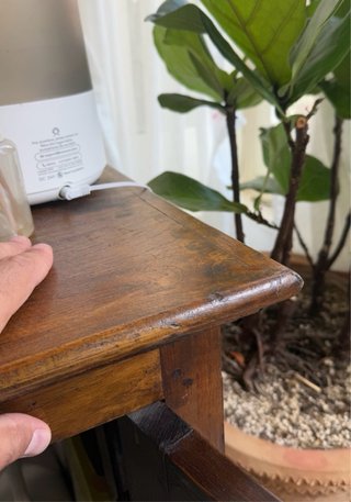 Armario de madera maciza con ratán