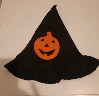 Cappelli Halloween neri con Zucca Arancione
