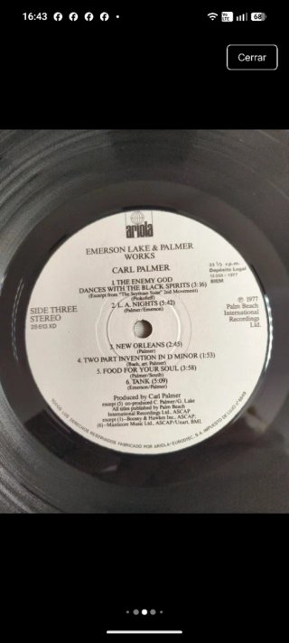 2LP Vinilo Emerson Lake & Palmer - Works Vol. 1