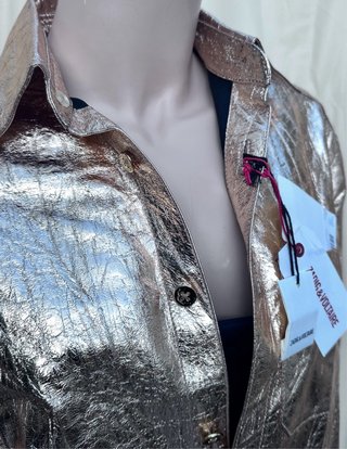 Camisa Zadig&Voltaire Tais cuero arrugado
