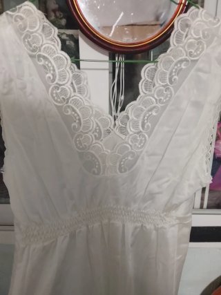 Conjunto bata y camisón blanco nuevo