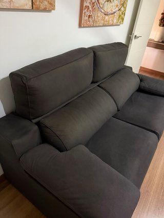 Sofá Cama Tela Marrón y Negro.comprado hace un mes