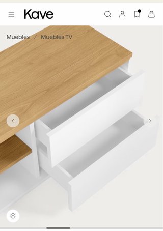 Aparador Kave Home Madera y Blanco