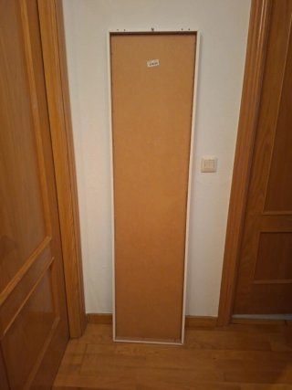 Espejo de pie o pared blanco y madera