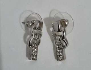 Conjunto collar y pendientes plata