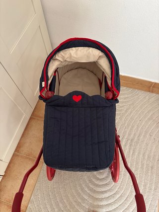 Carrito Muñecas Konges Sløjd Vintage Azul/Rojo