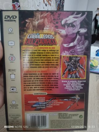 Lote 2 DVDs y CD Los Caballeros del Zodiaco