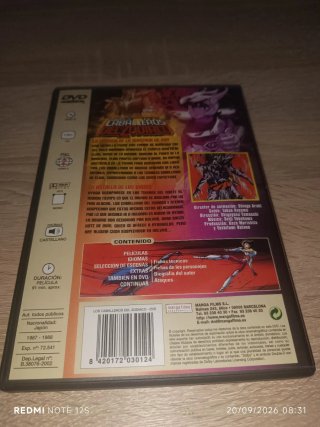 Lote 2 DVDs y CD Los Caballeros del Zodiaco