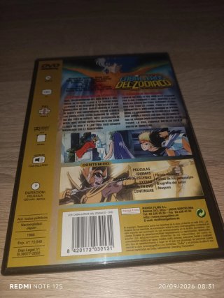 Lote 2 DVDs y CD Los Caballeros del Zodiaco