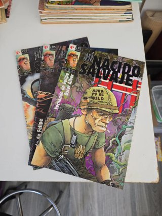Serie comics de 3 numeros de nacido salvaje