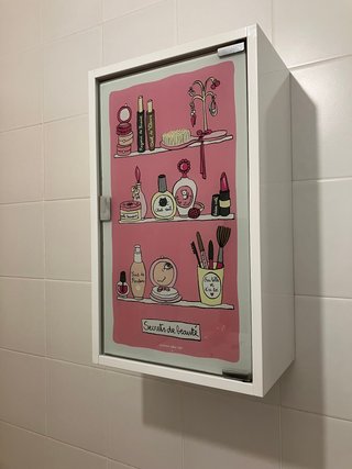 Armario baño rosa Valerie Nylin