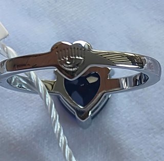 Anello Chiara Ferragni cuore blu e zirconi
